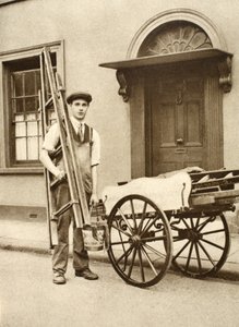 Un lavavetri di Islington, da Wonderful London, pubblicato 1926-27 da English Photographer